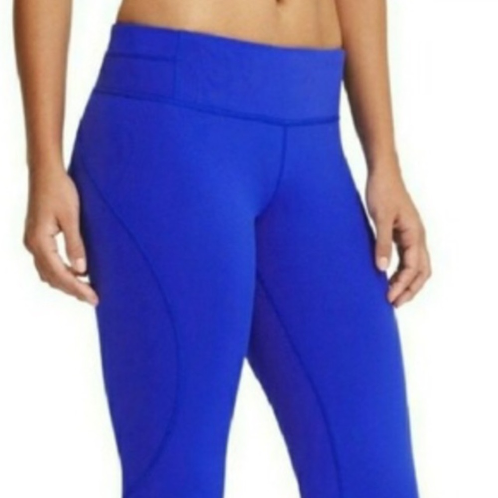 Athleta blue workout capris